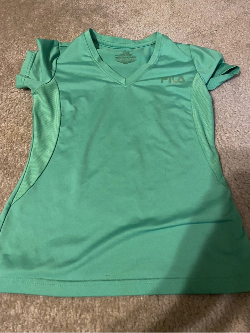 fila size XS girls green shirt